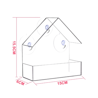 Halla - Transparent Window Bird House