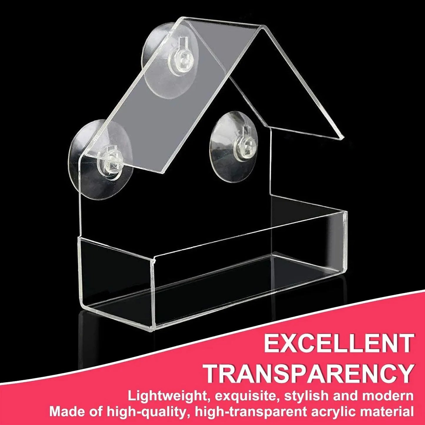 Halla - Transparent Window Bird House